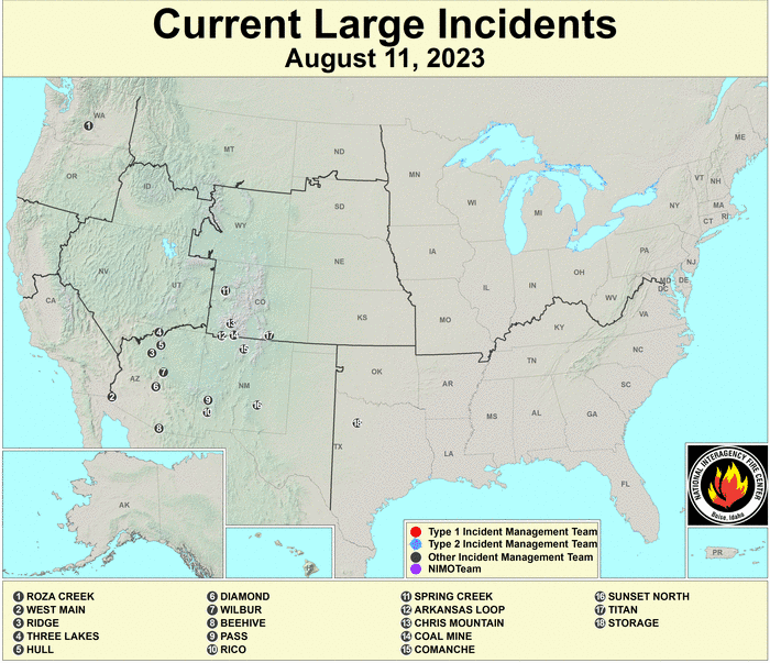 NIFC Large Fires Map does not exist.