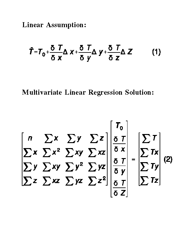 equation systems for variables regression